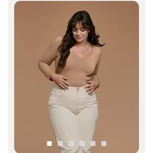 Brand new Nuuds Scoop Bodysuit, size S, cinnamon.